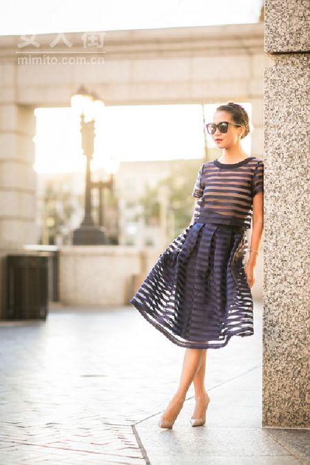 潮人示范:11種清涼透視裝新穿搭