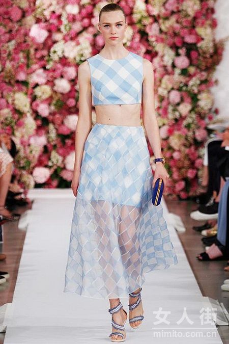 格子控快過來:看秀場學(xué)彩色格子搭配