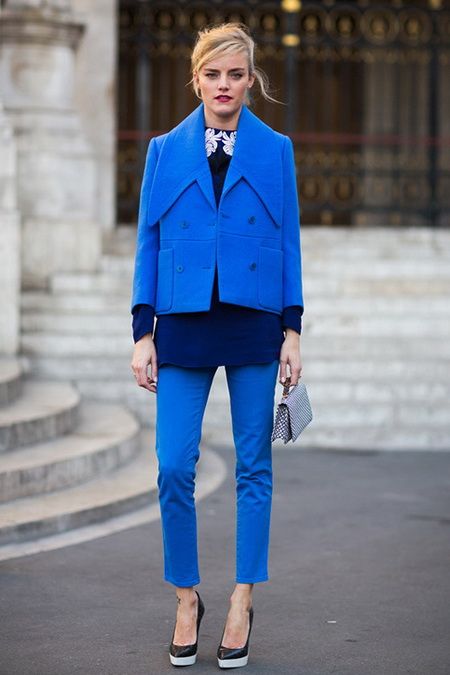 2014夏日街拍風(fēng)潮 藍色軍團來襲